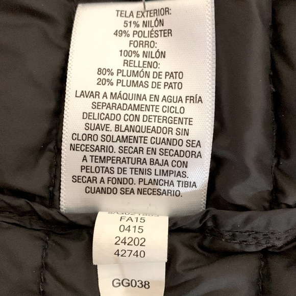 Inc Down Puffer Jacket, Size M, Navy Blue. - Picture 7 of 7